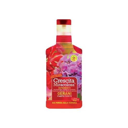 Miraculous growth of geraniums with the 375 ml product