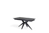 Tavolo Allungabile Grigio Vintage-Nero Opaco X, 90x160-240x76 cm