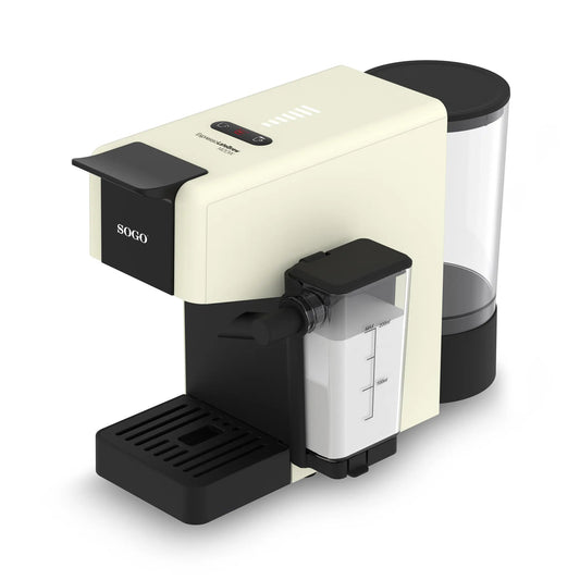 Cafetera multicápsulas con espumador de leche 1400w 20 bar