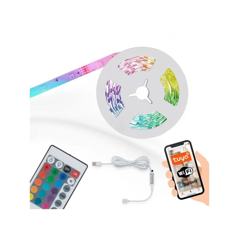 Tira led RGB wifi bluetooth 5 metros 7,5w