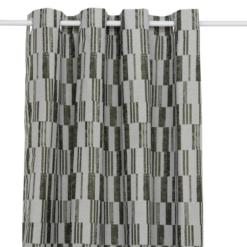 Leyna jacquard curtain 140x260 cm in khaki green