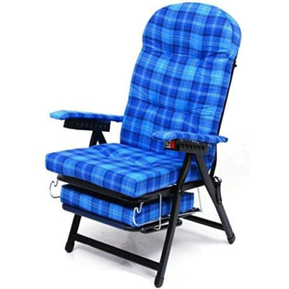 Straio Karina blue with adjustable backrest and anatomical cushion 68x68x110h cm