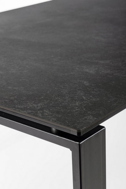 Tavolo antracite 180x90 cm in ceramica