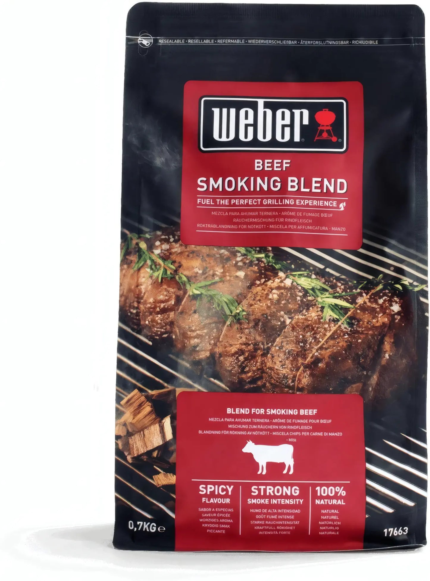 Miscela chips Weber per carne di manzo 700 g