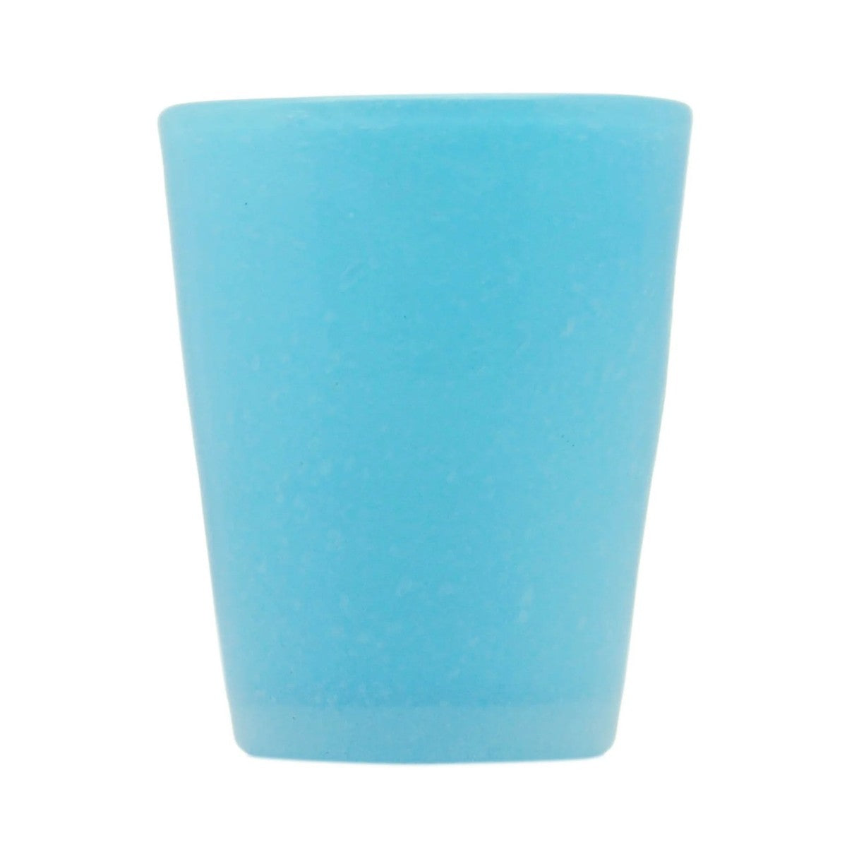 Original cyanfarbenes Memento-Wasserglas aus mundgeblasenem Glas, 0,25 l