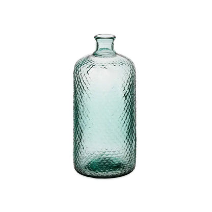 Decorative glass bottle 8L cm 19x19x42h