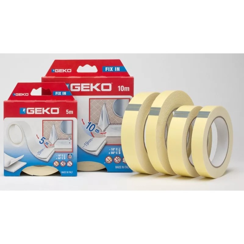 Cinta de espuma de doble cara para interiores 25 mm x 5 m blanca