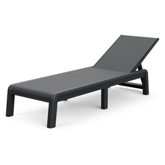 Tumbona Keter Mallorca grafito cm 187,5x58x29 h