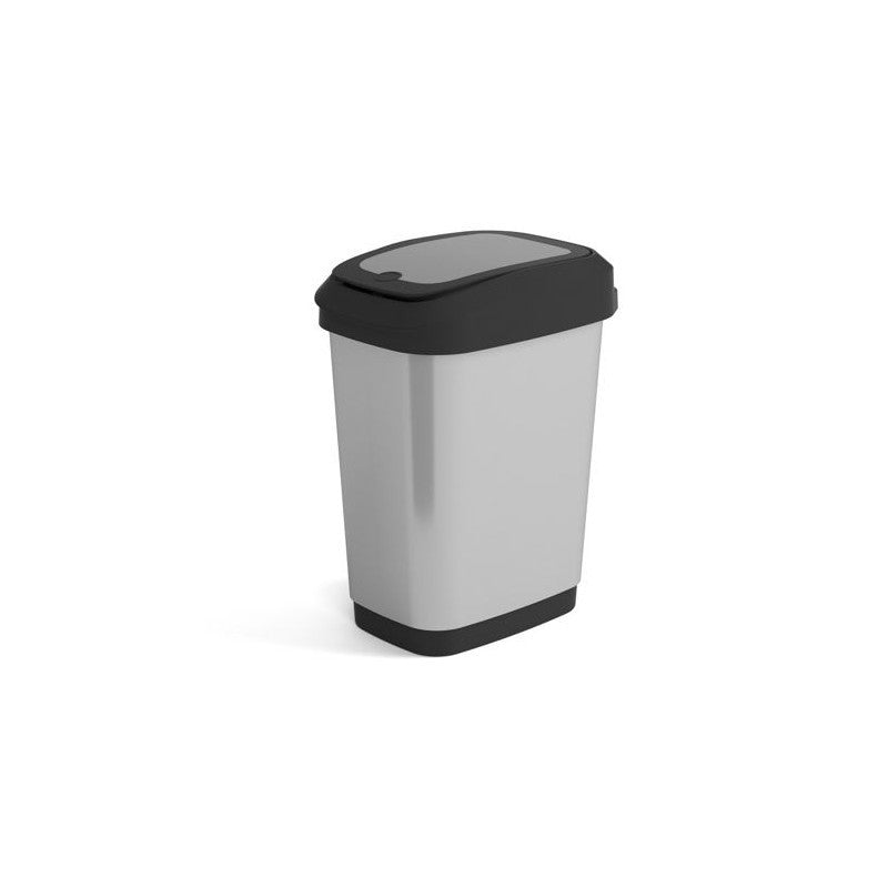 Curver Dual Touch papelera acero 25l cm 37x26x47 h