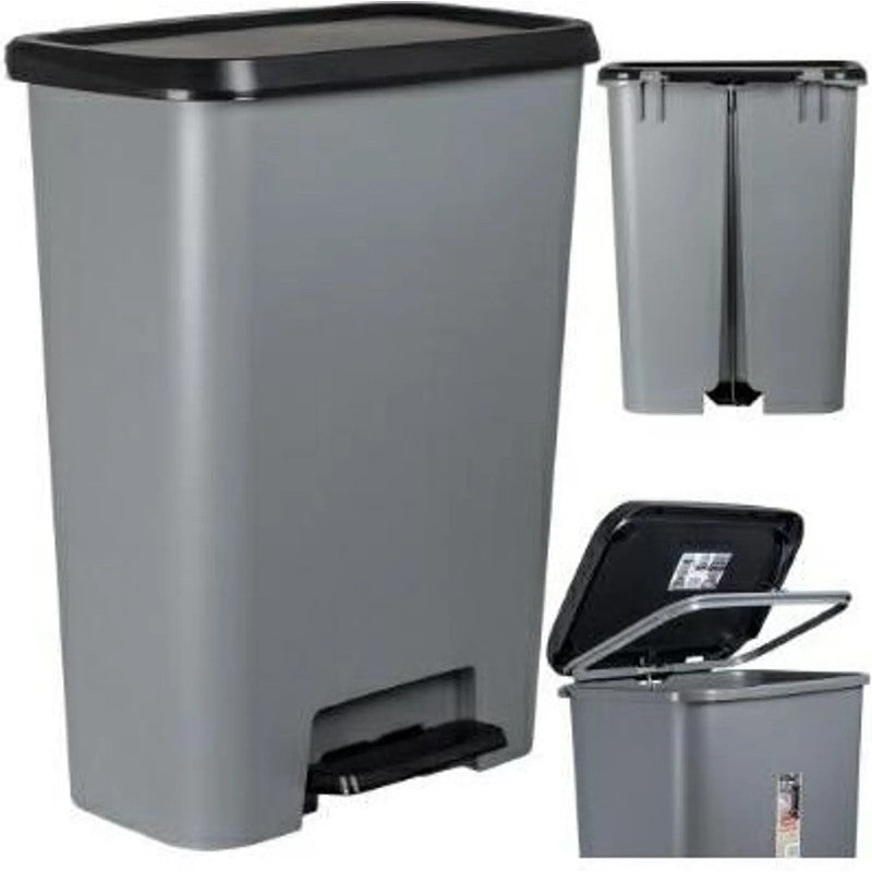 Curver compact 50l waste bin 49.6x29.4x62 h cm