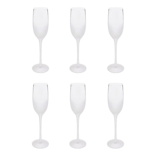 Set mit 6 gefrosteten Flöten 21 cl