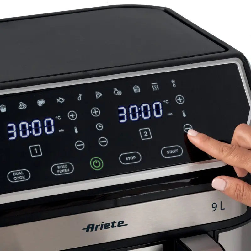 Ariete friggitrice ad aria 9l doppio cestello