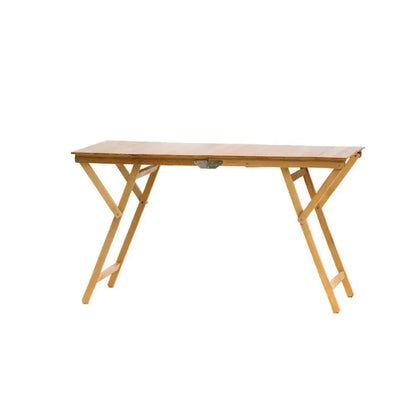 Mesa plegable Laura de madera natural 70x140x72h cm