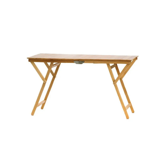 Laura folding table in natural wood 70x140x72h cm