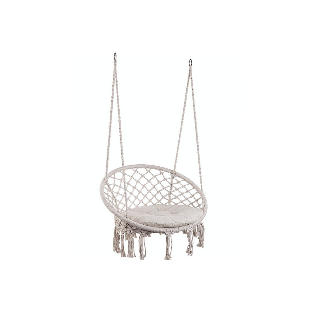 Bizzotto hanging hammock Javier white Ø80x130h