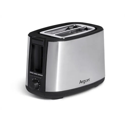 Tostadora doble en acero negro mate 750w