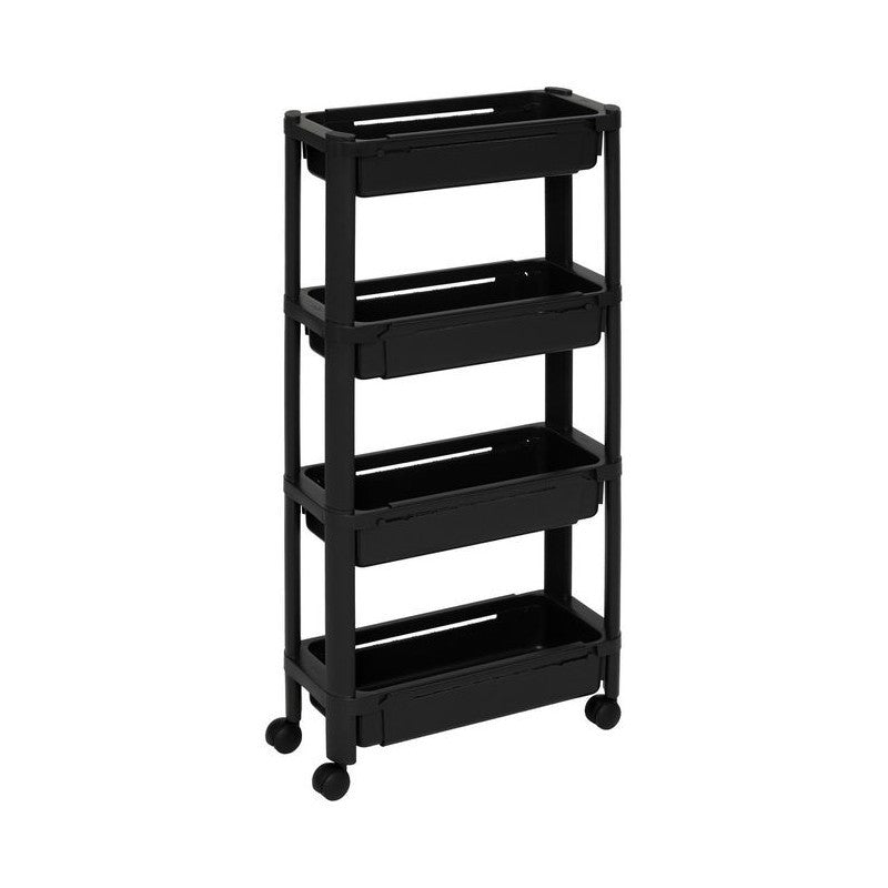 FIVE carro extensible ahorra espacio 4 niveles negro