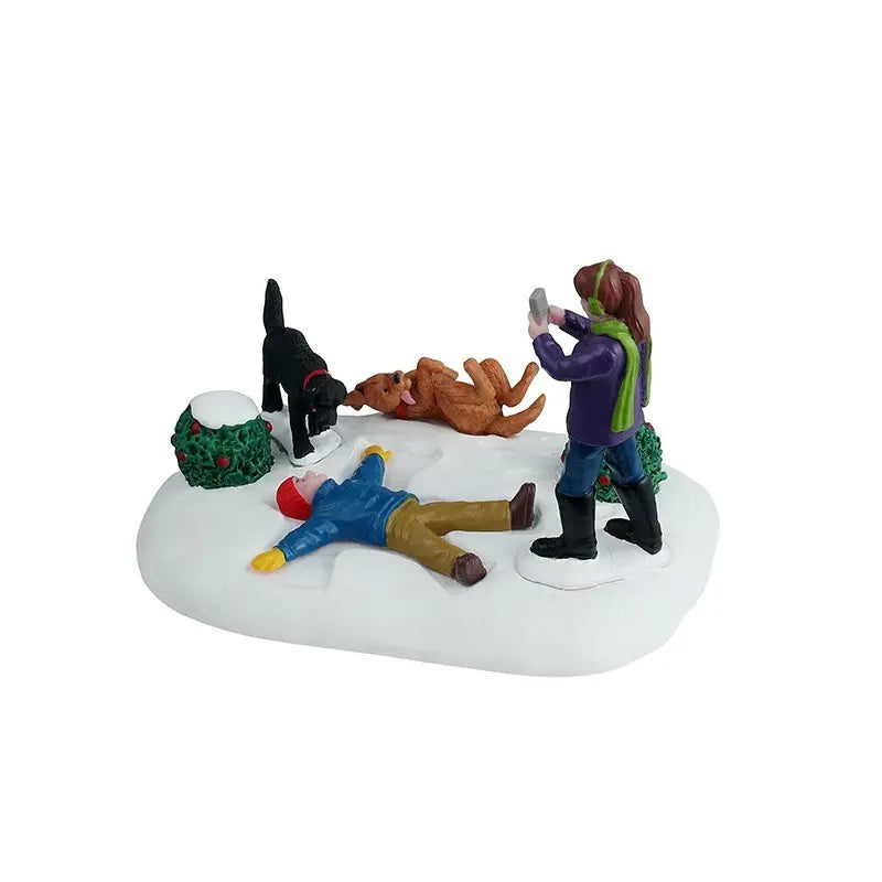 Statuetta Lemax Snow Angel’s Best Friend 11 × 8,5 × H8,5 cm