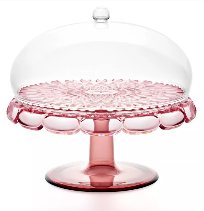 Flamingorosa Schminktisch mit Glocke Ø 30xh27,7 cm
