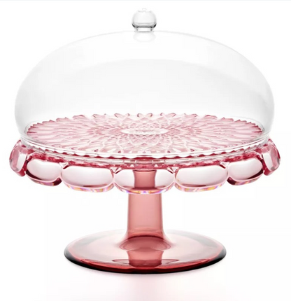 Flamingorosa Schminktisch mit Glocke Ø 30xh27,7 cm
