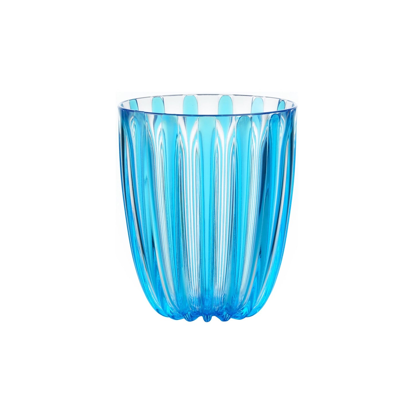 Dolcevita niedriges Glas, blaue Farbe 350 cc