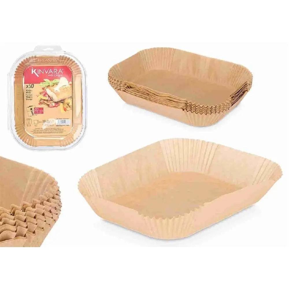 Set mit 50 Papierformen für Heißluftfritteusen