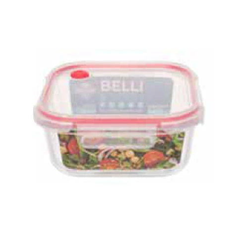 Contenitore ermetico quadrato in vetro 1100 ml – 18×18 cm