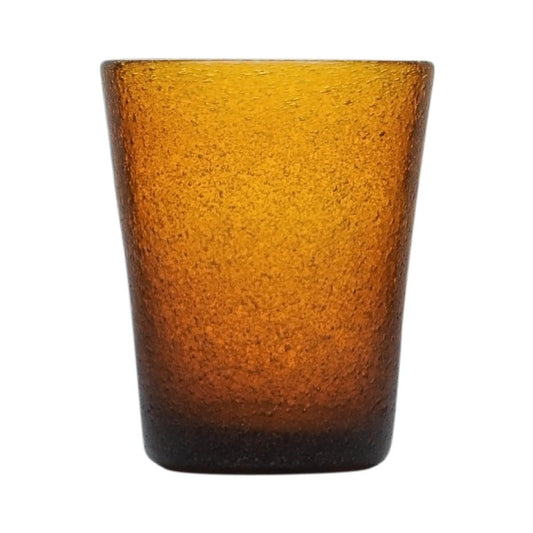 Amber memento original blown glass tumbler glass 0.25L