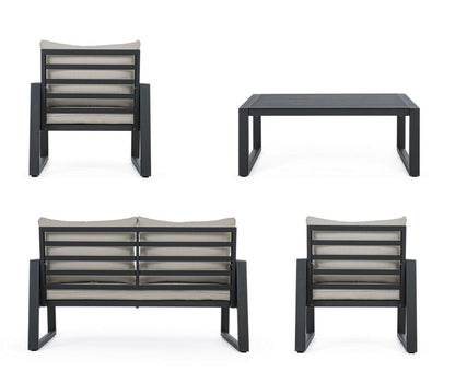 Captiva Anthracite Garden Lounge Set