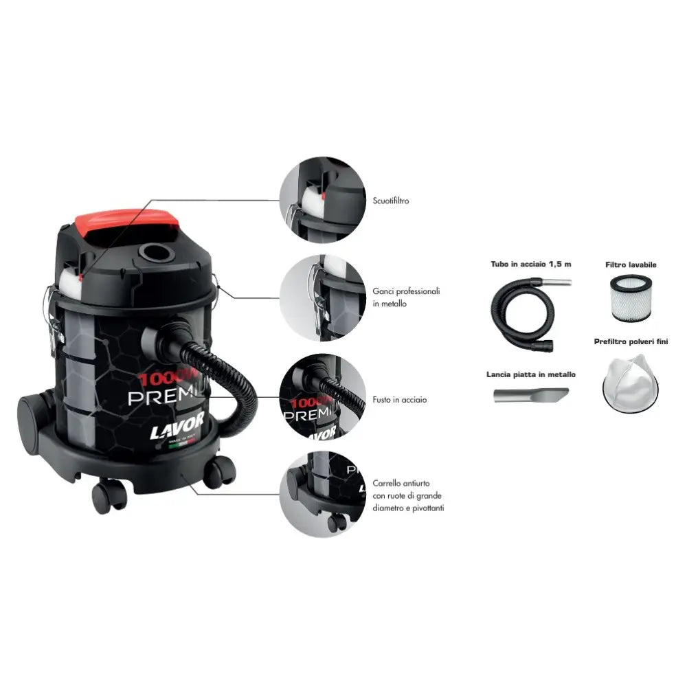 Aspiracenere Lavor Ashley 1000 Premium 1000W