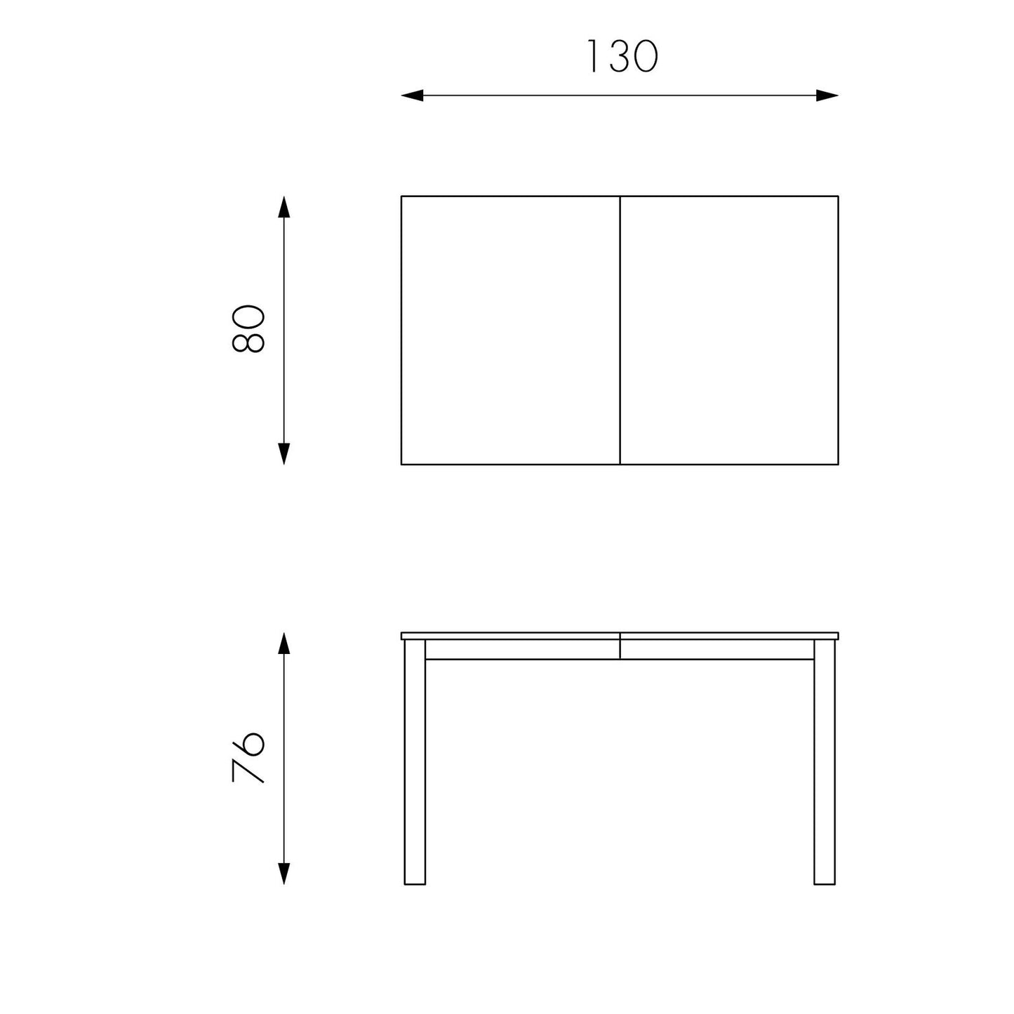 Tavolo allungabile in melaminico tortora 130/210x80x76h cm