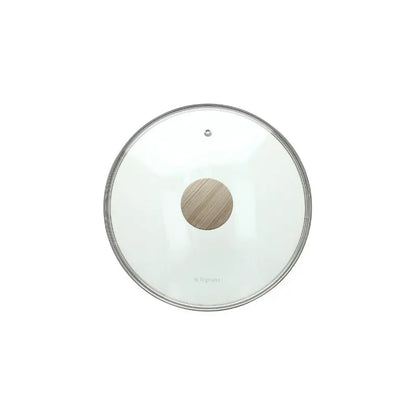 Coperchio in vetro trasparente con foro vapore Eco Tortora 26 cm