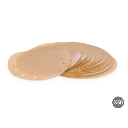 Set de 50 moldes de papel para freidoras.