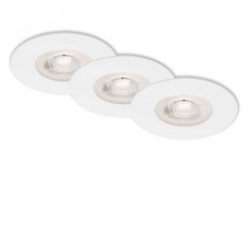 Briloner Set de 3 focos LED empotrables Kulana 6,8 cm 5w 460lm blanco