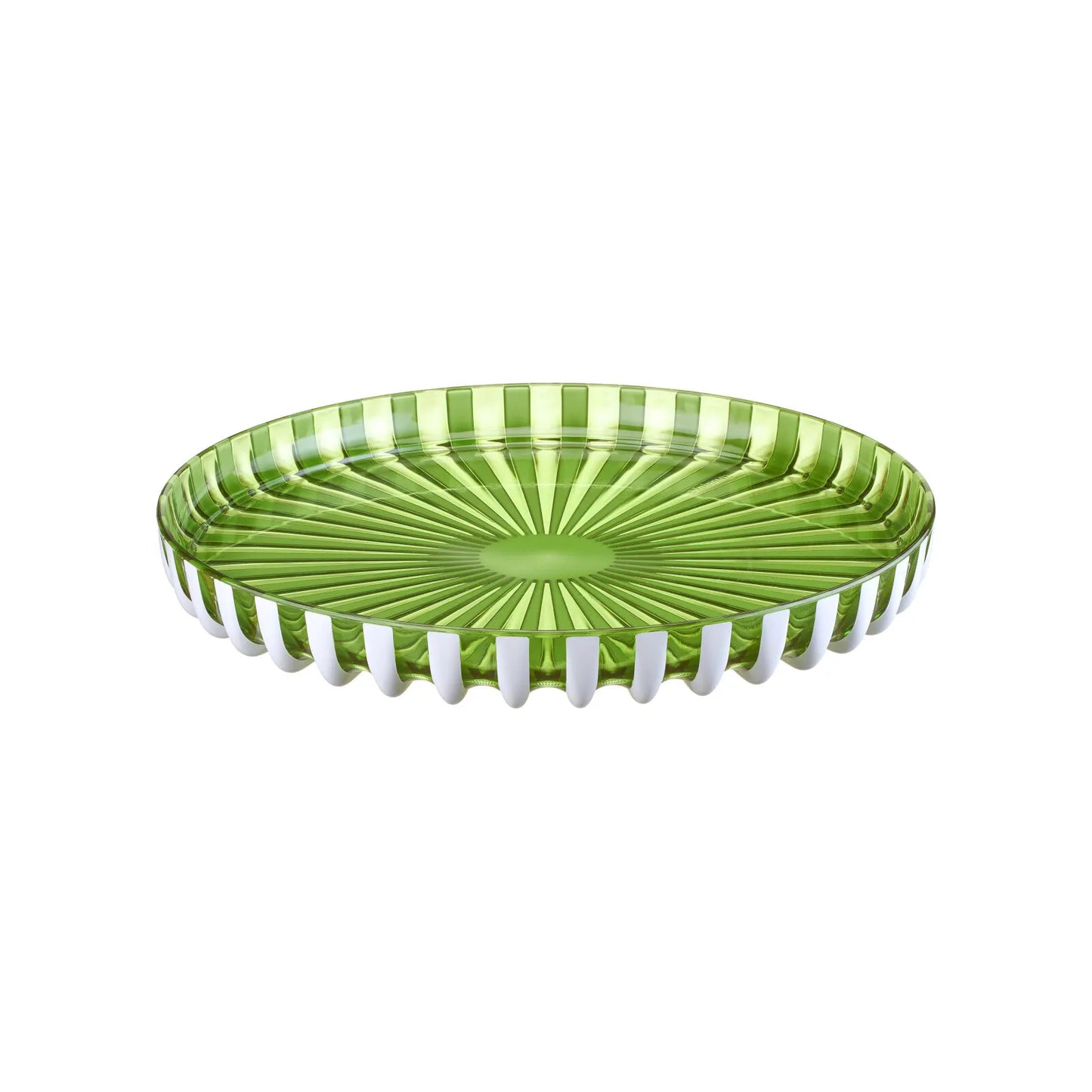 Vassoio tondo Pin Up Ø31 cm colore verde/bianco