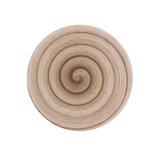 Memento Table grauer Speiseteller aus handbemalter Keramik Ø 27,5 cm