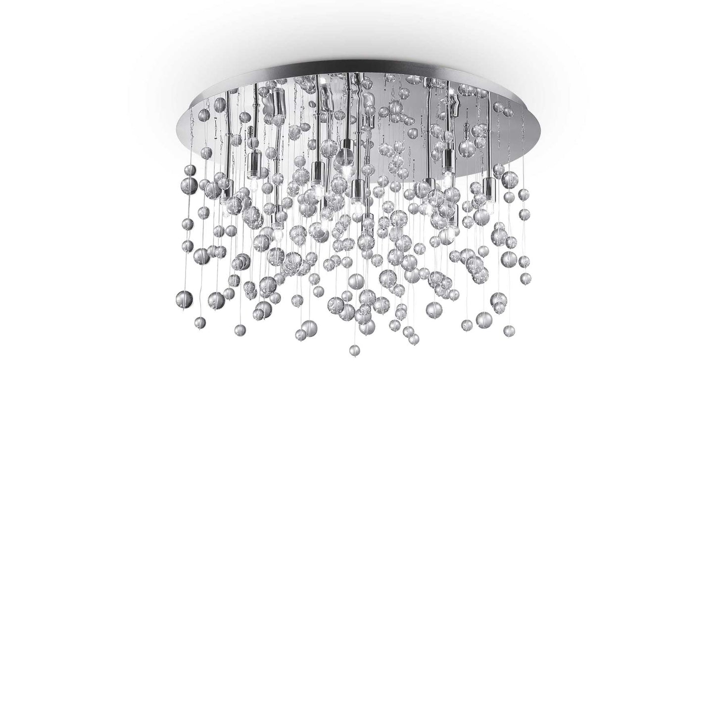 Lampada da soffitto cromo D 630 x H 315 mm