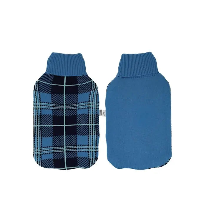 Borsa dell’acqua calda con rivestimento in maglia tartan 1.8 L - 1 pezzo assortito