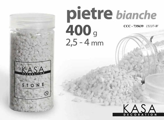 Pietre bianche decorative in barattolo 400 g