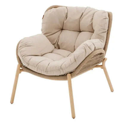Hespéride living room set Meloane beige 5 seats cm 294x166x81 h