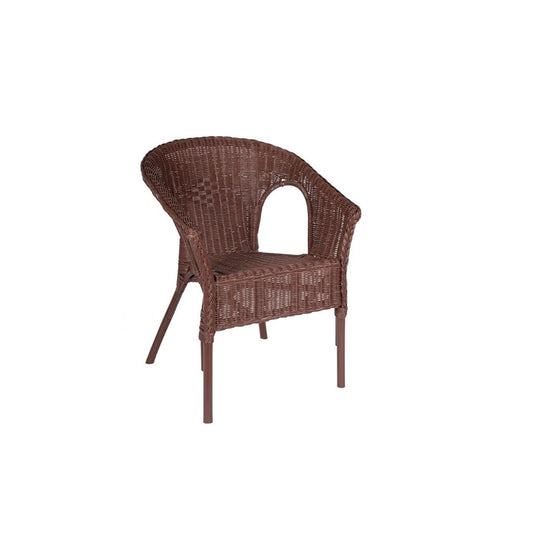 Bizzotto poltrona Ruby in rattan con intreccio in midollino cm 58 x 61 x 74h