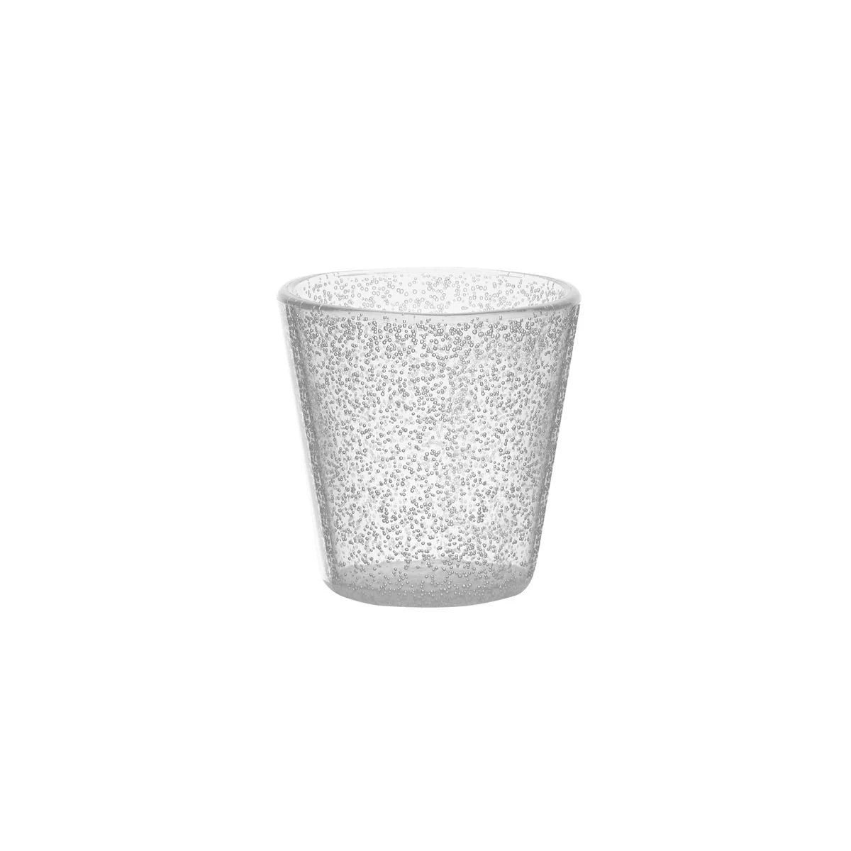 Weißes, transparentes Memento Synth-Schnapsglas aus Methacrylat, 0,05 l