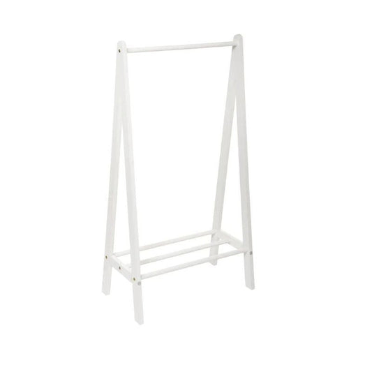 Simple white coat hanger