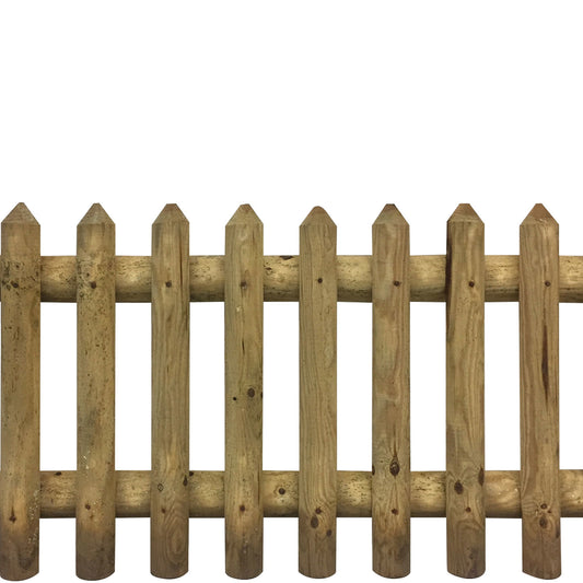 Steccato c-mezzo palo 200x80h impregnato