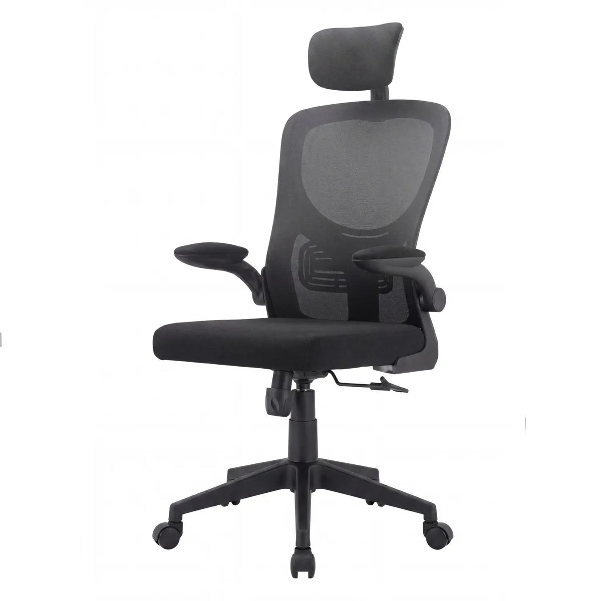 Poltrona ufficio Duke nera 59x62xh.112-122 cm
