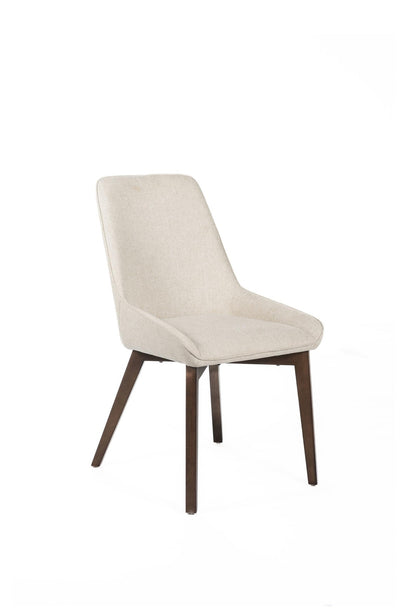 4x Silla de tela beige 62cm x 49,5cm H.87cm