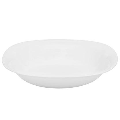 Luminarc Plato hondo Carine blanco 21x21 cm en vidrio templado