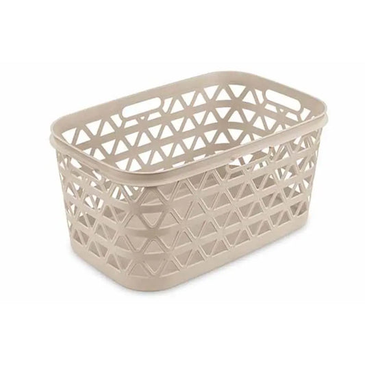 Oceana white laundry basket 45l cm 57.1x37.1x27.1 h