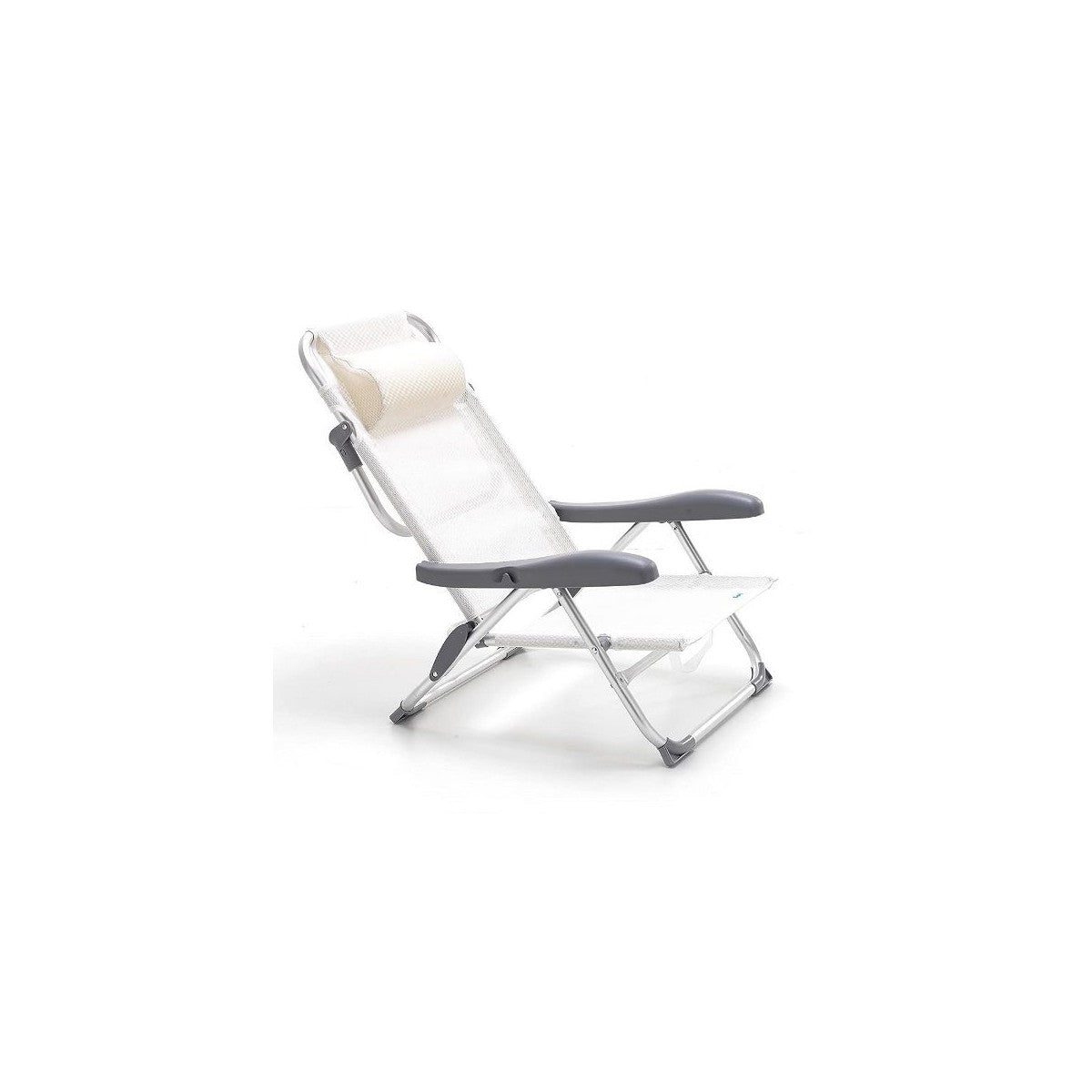 Reclining white Tahiti beach chair