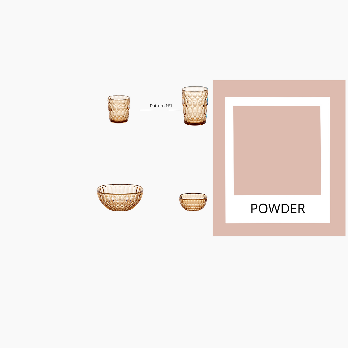 Contenitore Vanity Ø21 cm colore rosa cipria 21x21xh9,3 cm